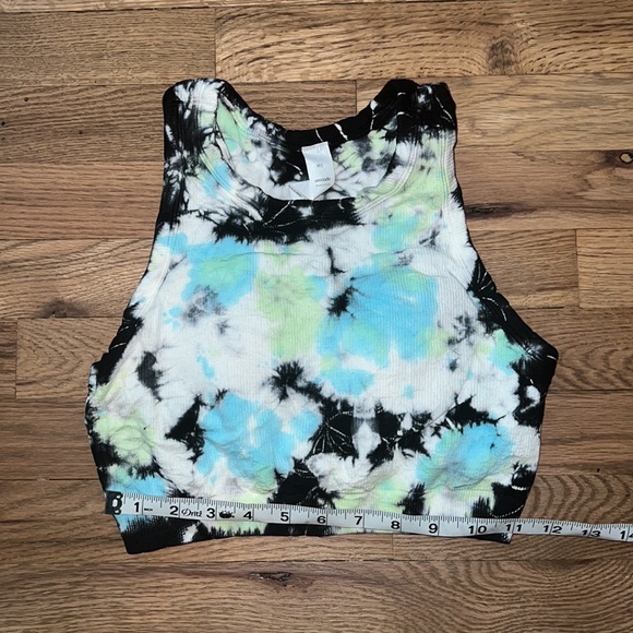 Avocado Tie-Dye Sports Bra - Black, Blue, Green, White - Picture 3 of 6